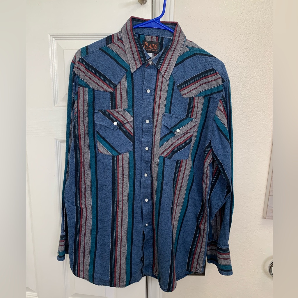 Vintage Western Shirt Plains Western Wear